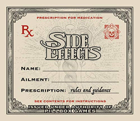 Pillbox Games Side Effects episode cards introduce twists that shake momentum.