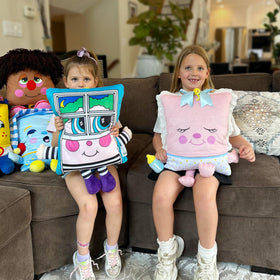 Pillow People 1980s nostalgia plush brings retro-inspired comfort to any space.
