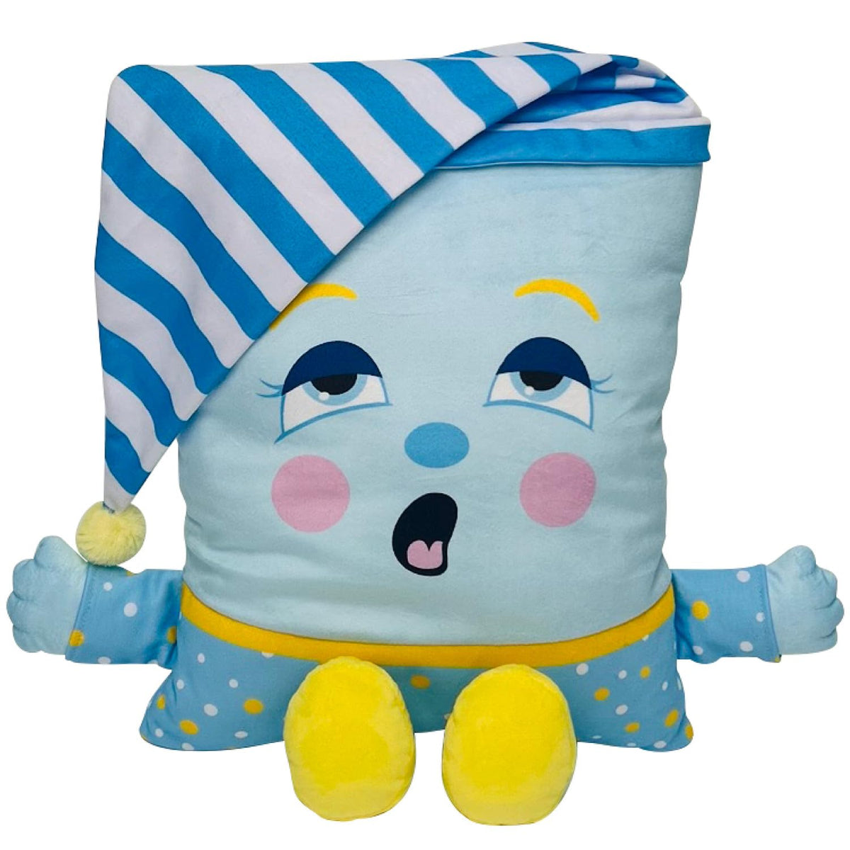 Pillow People PJ Sandman plush front view for cozy playtime and bedtime snuggles.