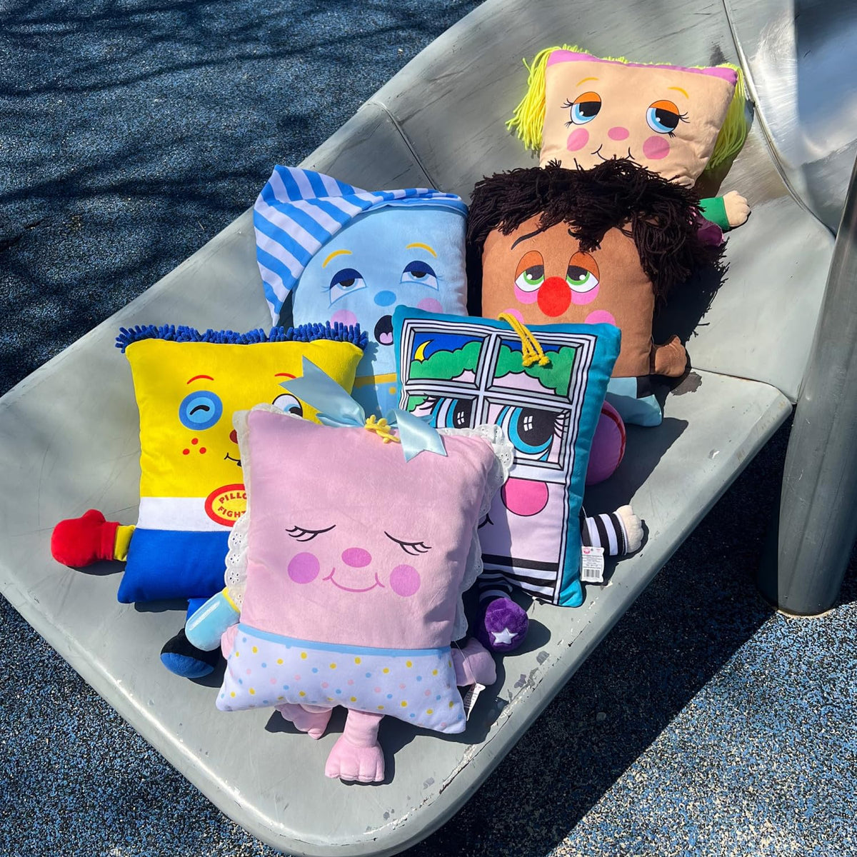 Pillow People PJ Sandman plush side view highlighting soft fabric and comforting shape.