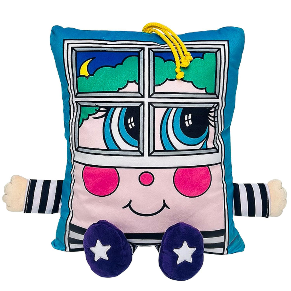 Pillow People Window Rattler plush offers cozy nap time and nostalgic charm.