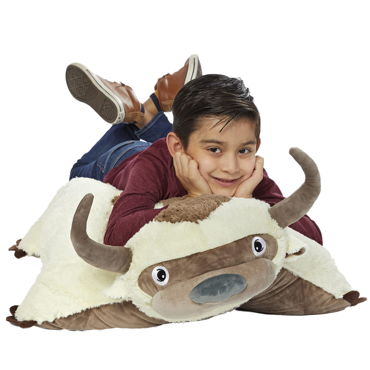 Pillow Pets Appa Jumboz front view shows plush texture for cozy play and cuddles.