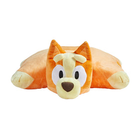 Pillow Pets Bingo unfolds into an 18-inch pillow for comfy sleep.