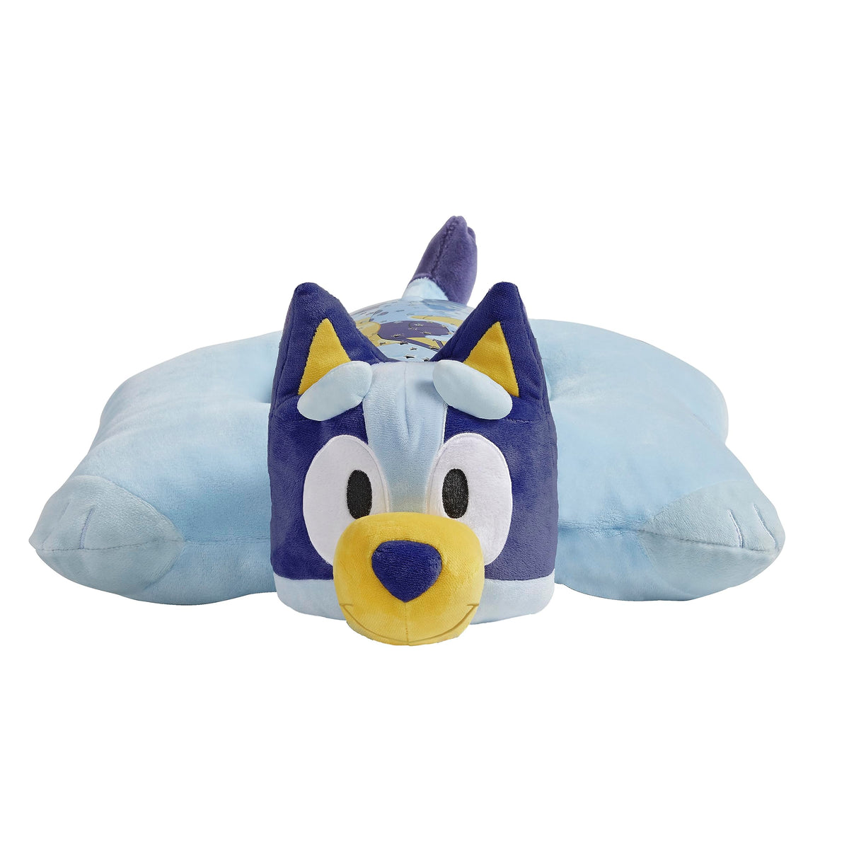 Three-color modes on the Pillow Pets Sleeptime Lite illuminate softly.