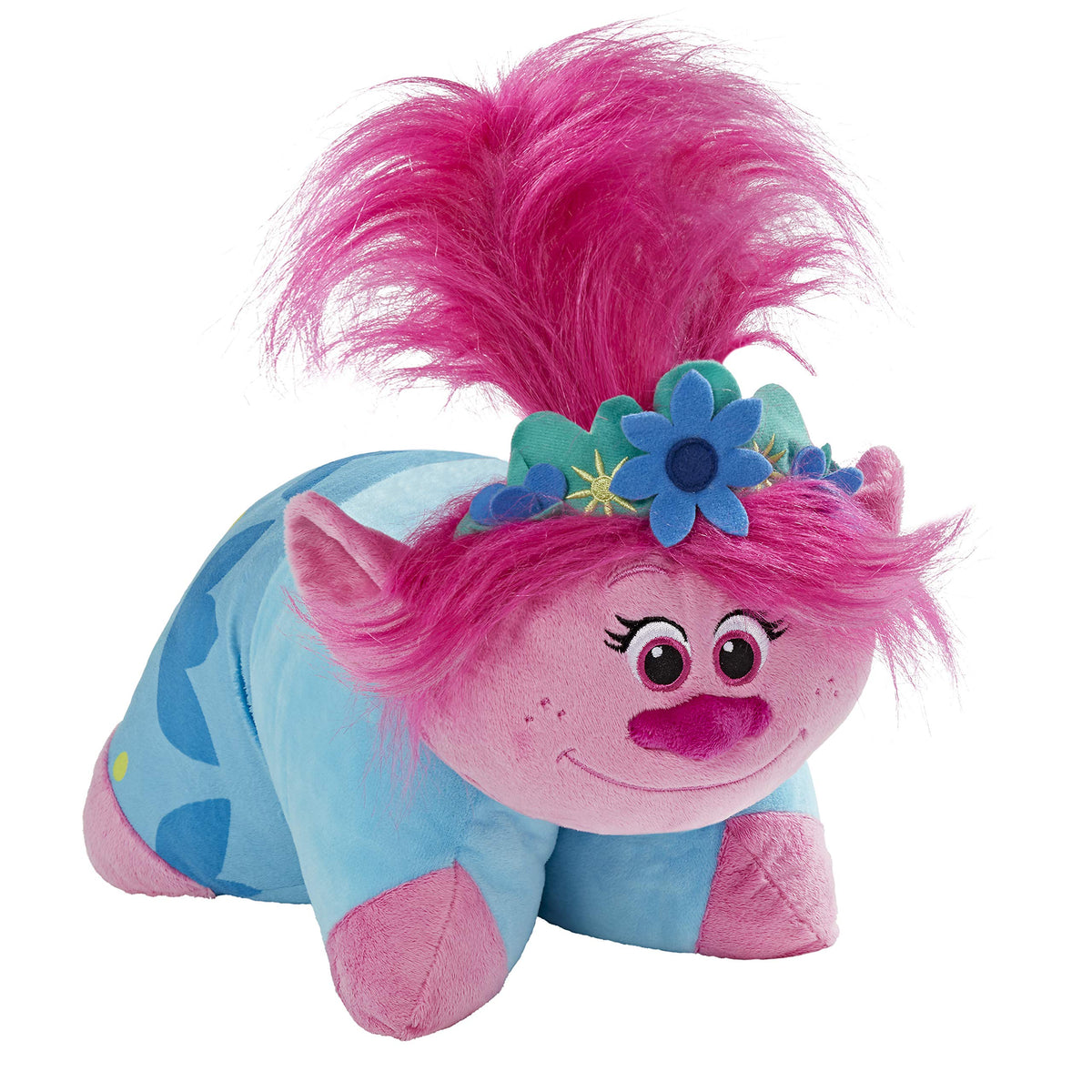 DreamWorks Pillow Pets Poppy face close-up for cuddly comfort