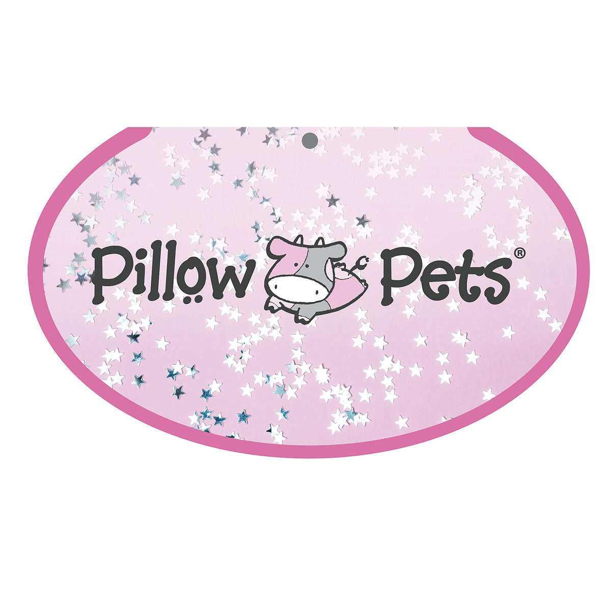 Pillow Pets Originals Sparkly Pink Unicorn soft plush pile invites gentle cuddles.
