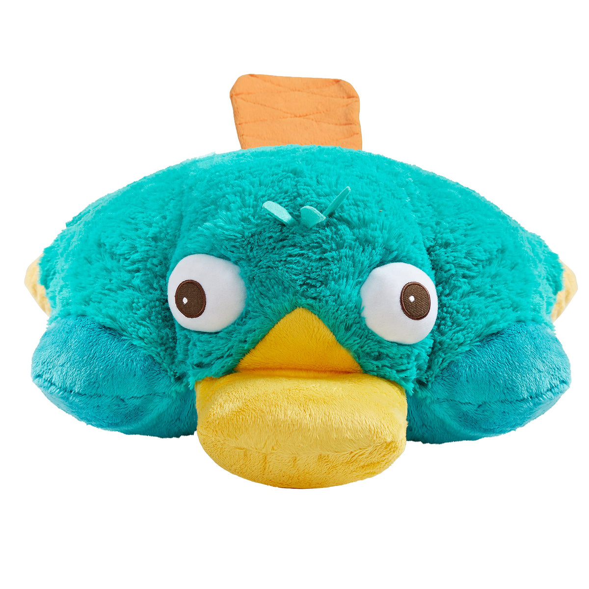 Pillow Pets Perry Velcro belly opening for quick plush-to-pillow transformation.