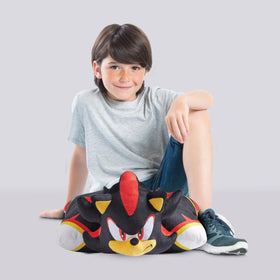 Pillow Pets SEGA Shadow soft plush fabric with gentle, cozy texture.