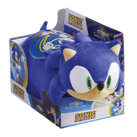 Soft chenille plush fabric of the Sonic Sleeptime Lite for comforting hugs.