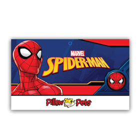 Pillow Pets Spider-Man licensed design showing official Marvel branding.