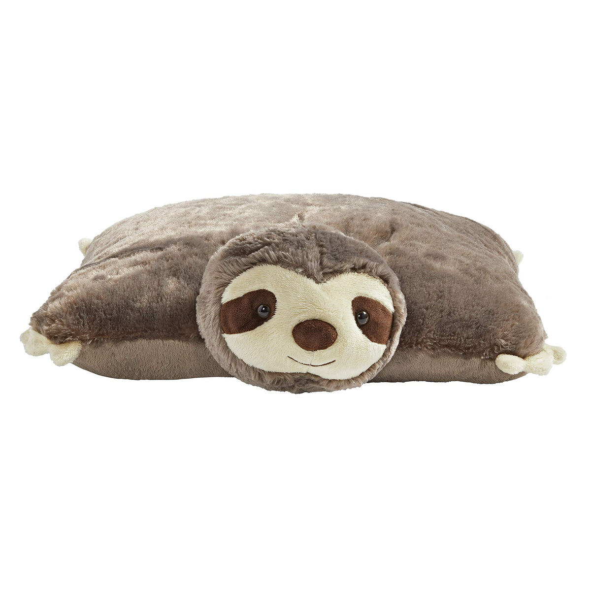 Sunny Sloth belly-unfastens to reveal a cozy pillow for nap time.