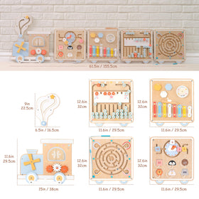 Pillowhale Train Wall Busy Board xylophone section for musical play