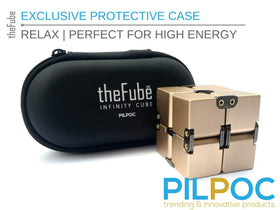 PILPOC theFube Infinity Cube gold dual audible and silent sides for discreet use.