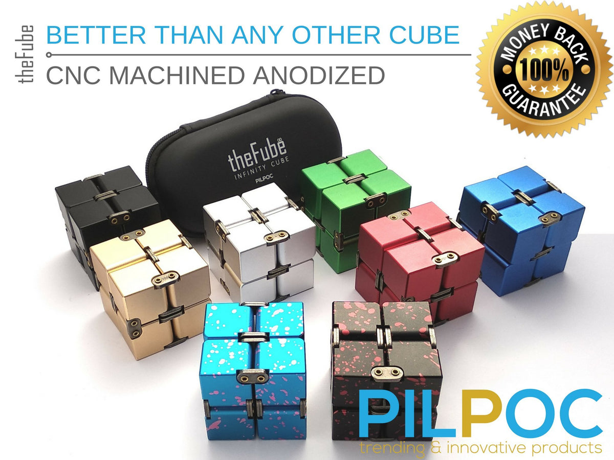 PILPOC theFube Infinity Cube gold gift-ready packaging with protective case.