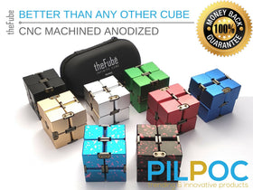 PILPOC theFube Infinity Cube gold gift-ready packaging with protective case.