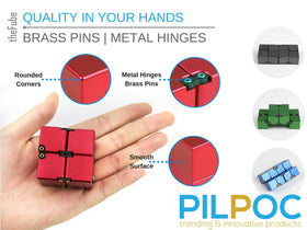 PILPOC theFube Infinity Cube gold six-sided design for varied interactions.