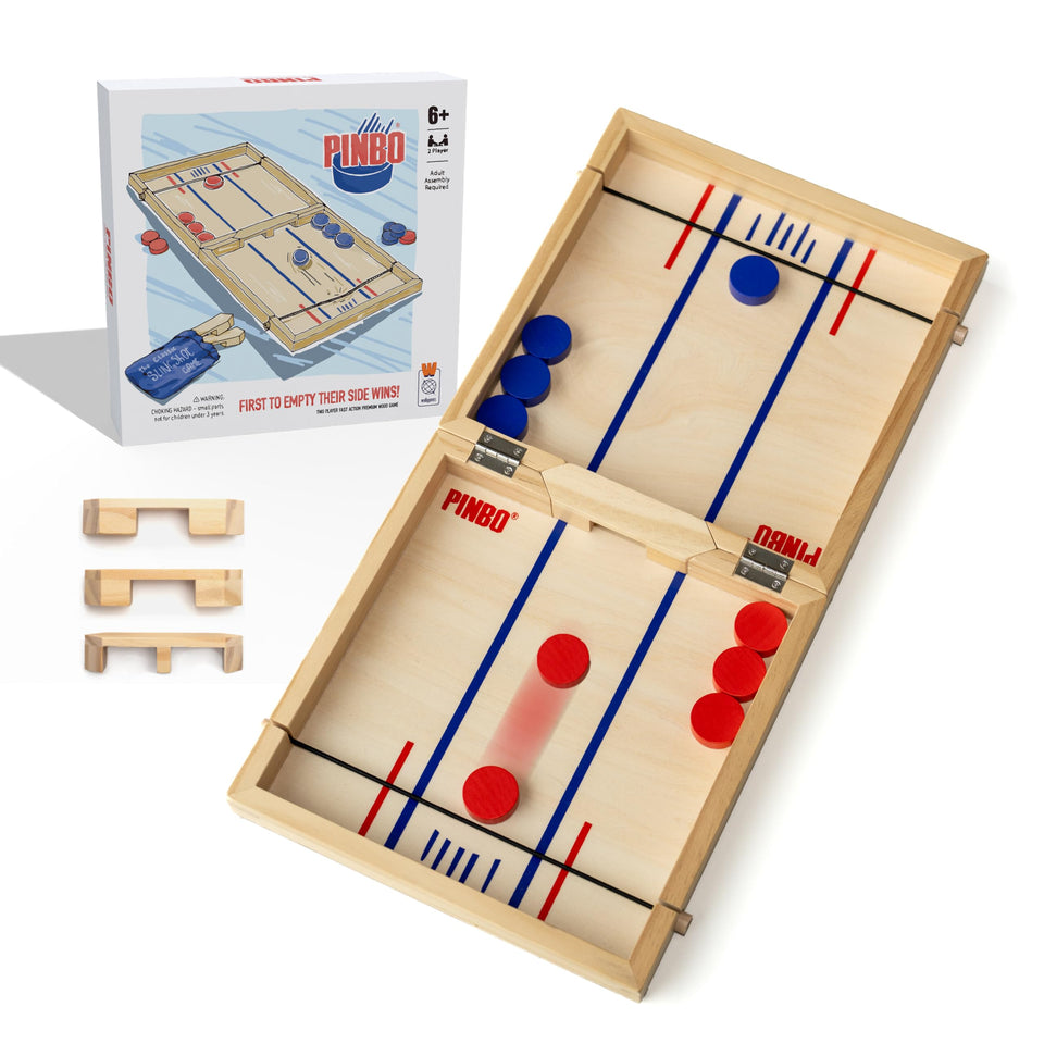 PINBO Sling Puck Board 18-inch foldable design for easy storage and transport.