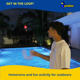 Pindaloo neon-skill game on table, bright and engaging for kids.