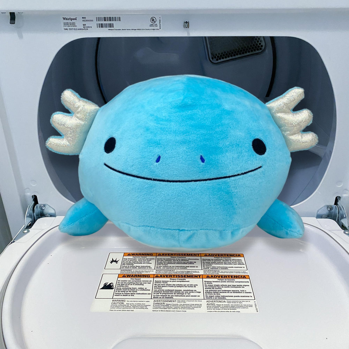 Pineapple Axolotl Plush 24-inch giant gift for all ages.