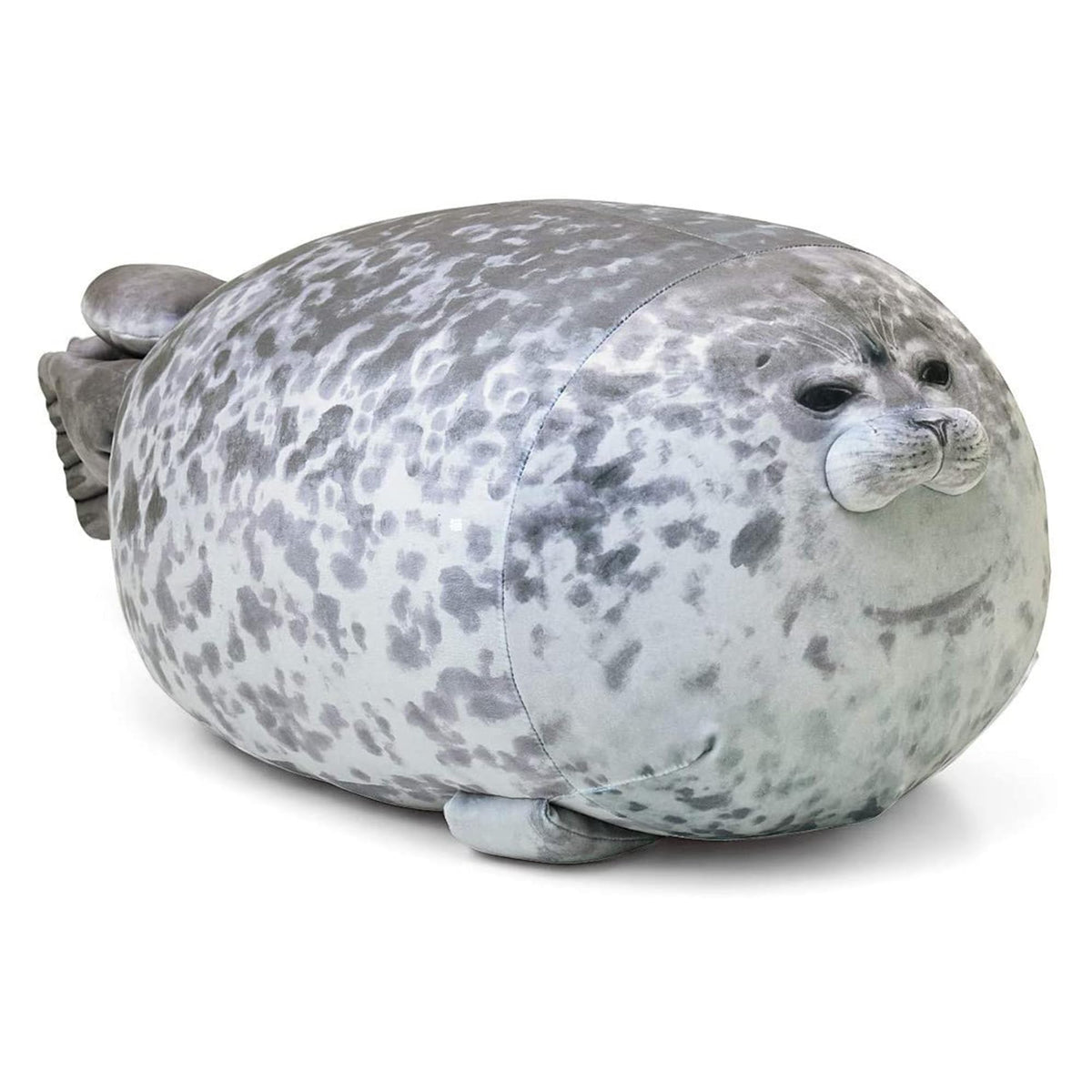 Pineapple seal plush giant offers cuddly comfort for kids and adults.