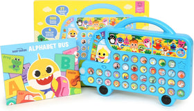 Pinkfong Baby Shark ABC Bus front view for interactive learning on the go.