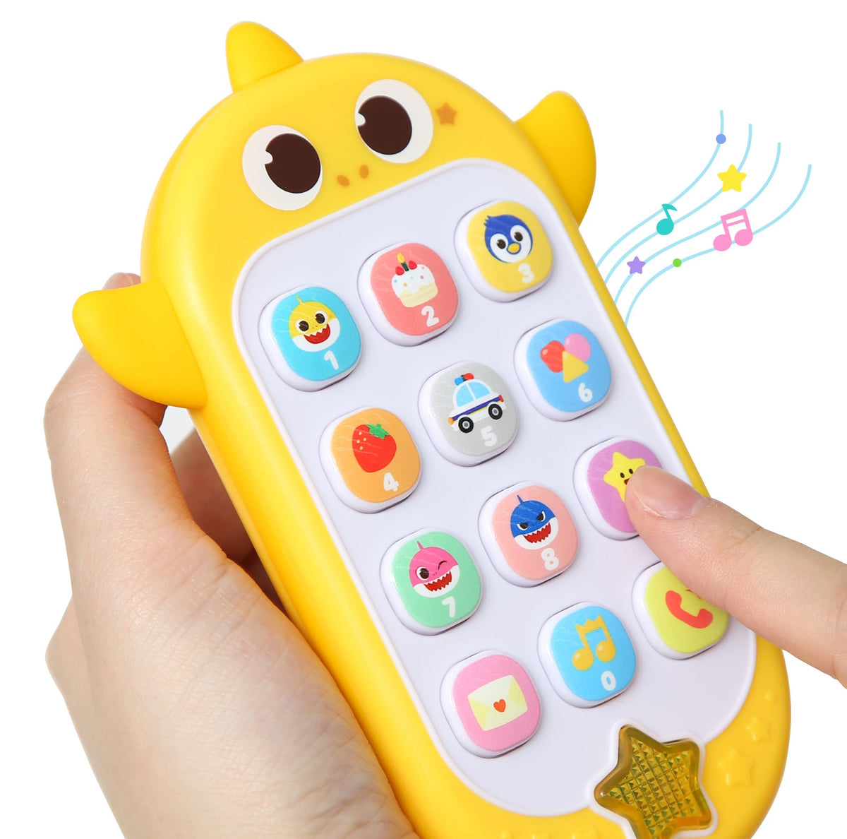 Pinkfong Baby Shark autoplay button for continuous musical moments.