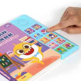 Pinkfong Baby Shark buttons provide engaging English and Spanish songs.