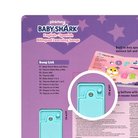 Pinkfong Baby Shark child reading, engaging in story-time.
