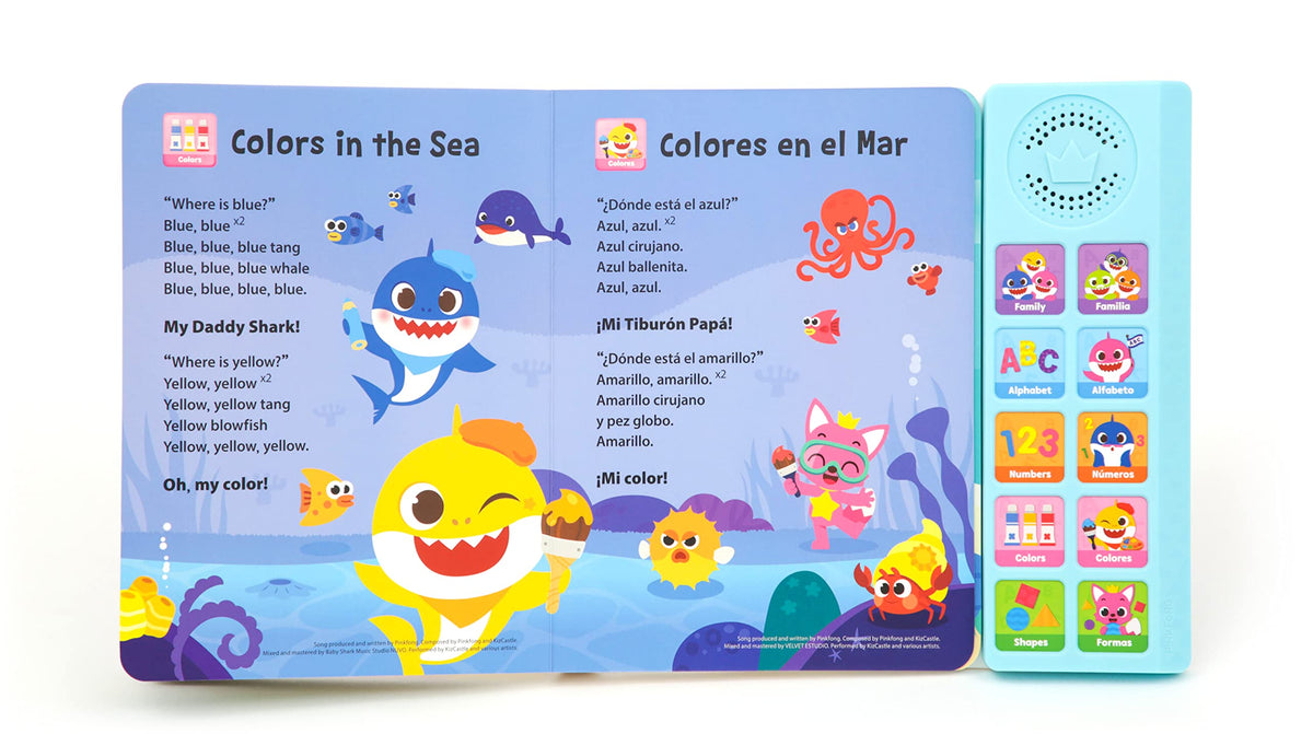 Pinkfong Baby Shark songs list reveals bilingual tunes.
