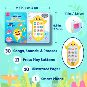 Pinkfong Baby Shark lyrics book with sing-along prompts for rhythm practice.