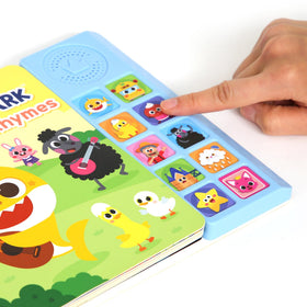 Pinkfong Baby Shark lyrics on vivid pages invite reading and singing