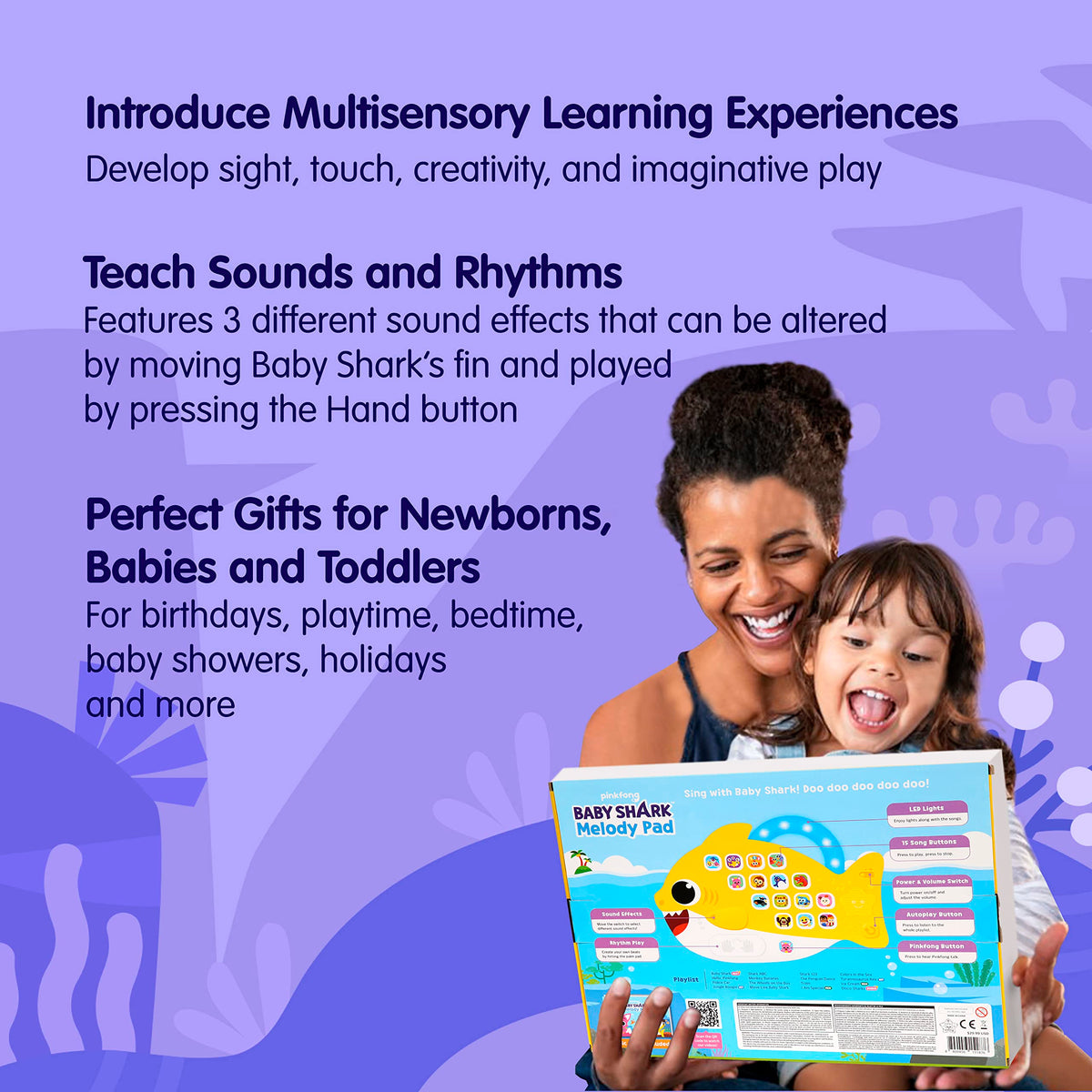 Pinkfong Baby Shark Melody Pad lyrics booklet for reading along