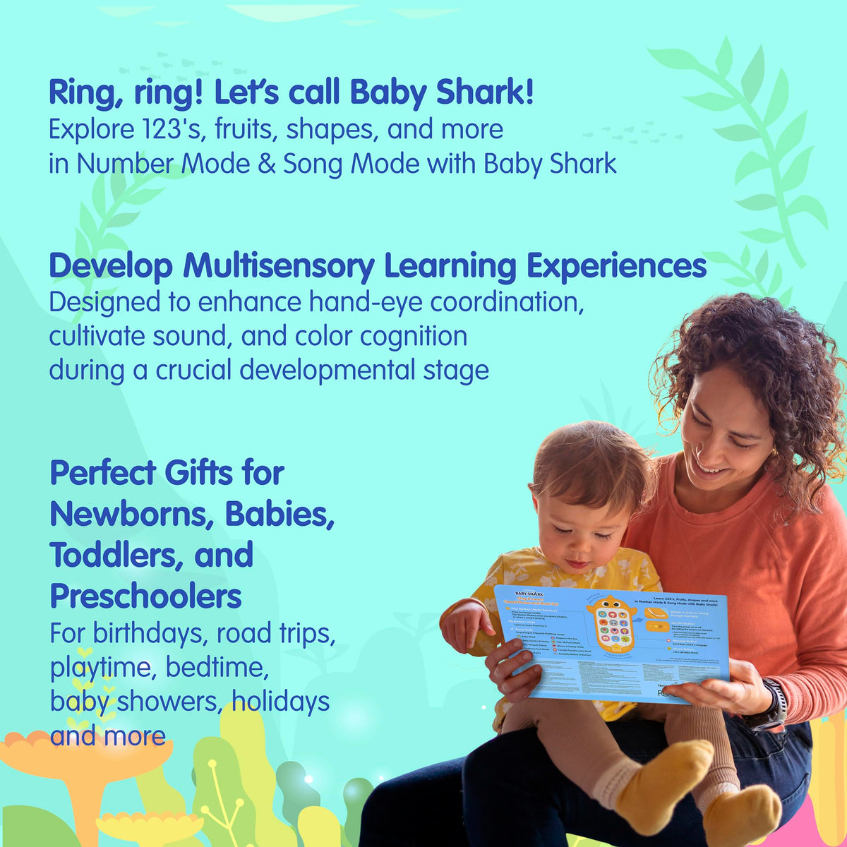 Pinkfong Baby Shark safety lock supports safe independent exploration.