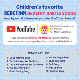 Pinkfong Bebefinn Morning Song page encourages a cheerful start to the day