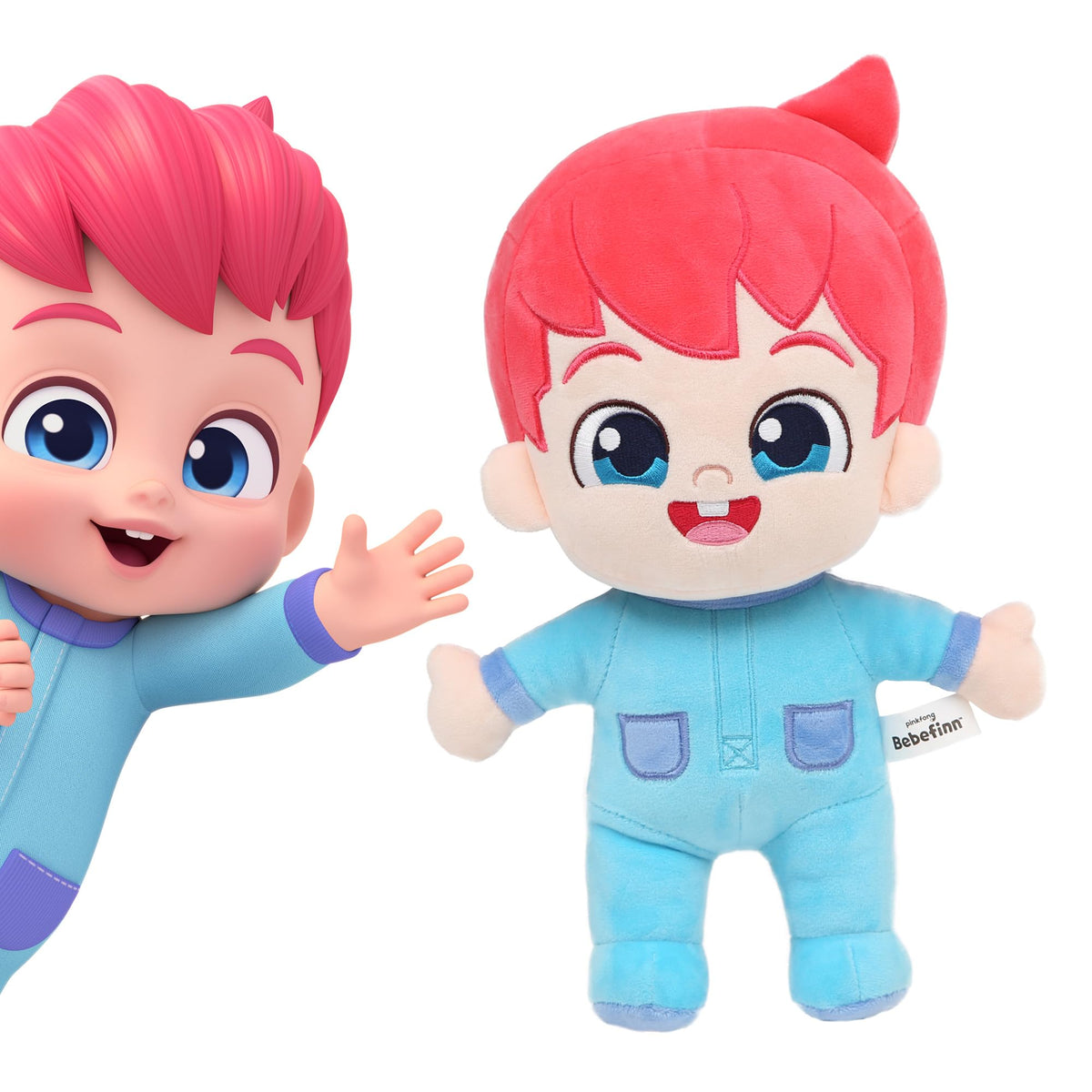 Pinkfong Bebefinn plush 12-inch cuddly toy ideal for bedtime and playtime