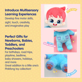 Pinkfong Bebefinn plush ideal for babies, toddlers, and preschoolers on travel