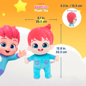 Pinkfong Bebefinn plush machine-washable design for quick cleanup