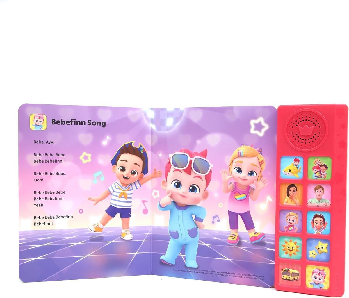 Kids singing along with Pinkfong Bebefinn interactivity