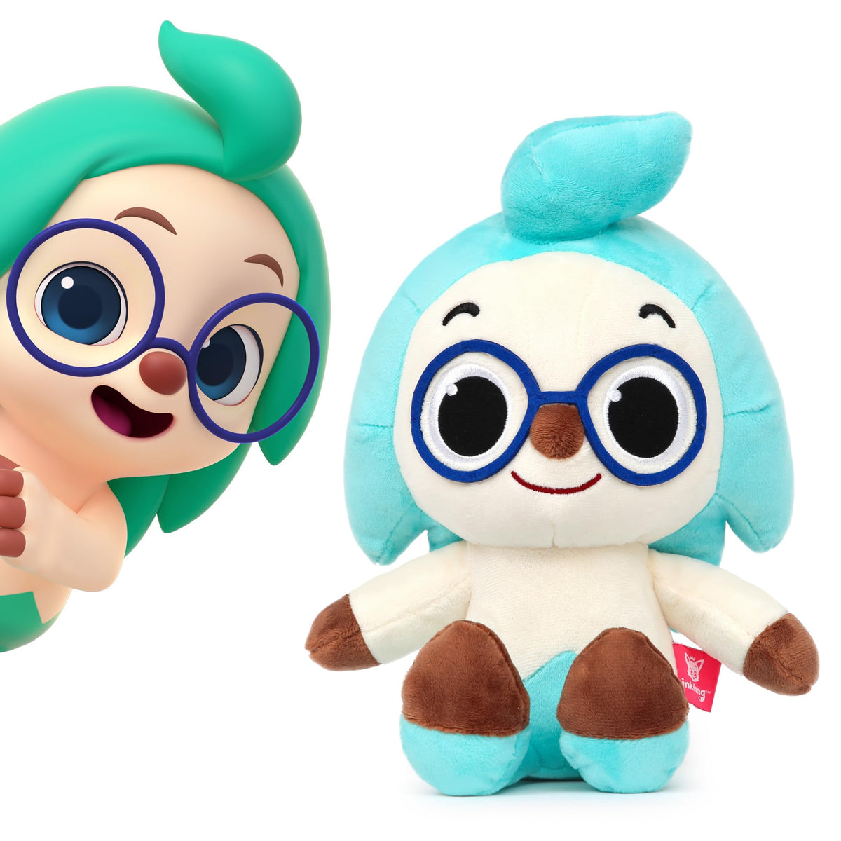 Pinkfong Hogi plush arrives in a protective poly bag for gifting.