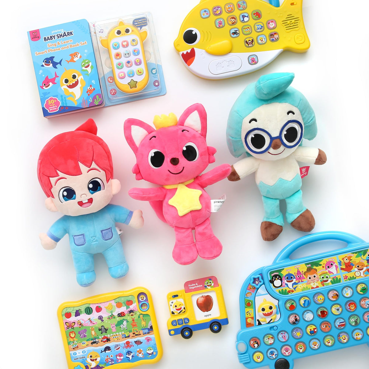 Pinkfong Hogi plush is safe for children 12 months and up.