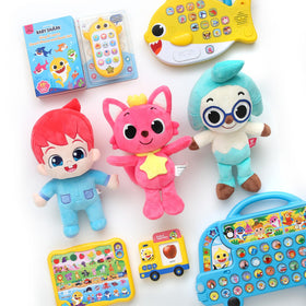 Pinkfong Hogi plush is safe for children 12 months and up.