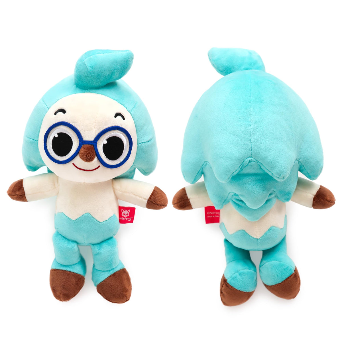 Pinkfong Hogi plush is surface washable for quick cleanup after playful moments.