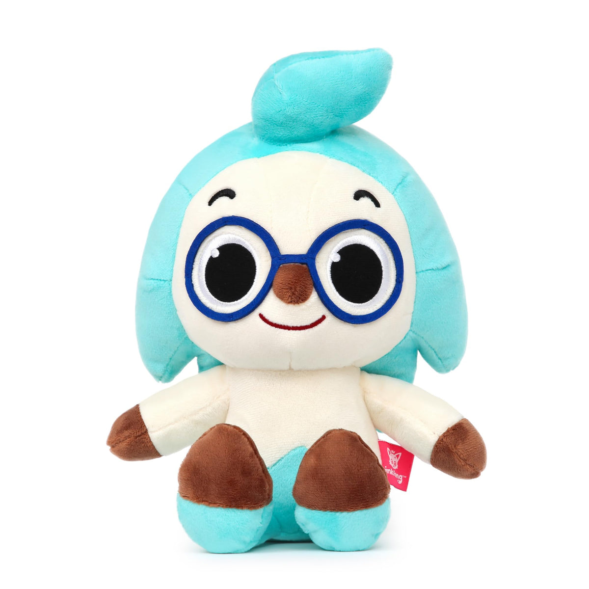 Pinkfong Hogi plush toy front view showcasing a cuddly, kid-friendly design for hugs.