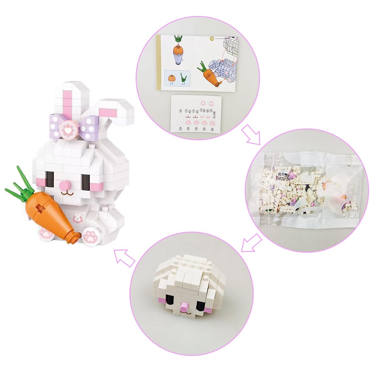 Pinkiwine Easter chick blocks encourage creative building for kids and teens.