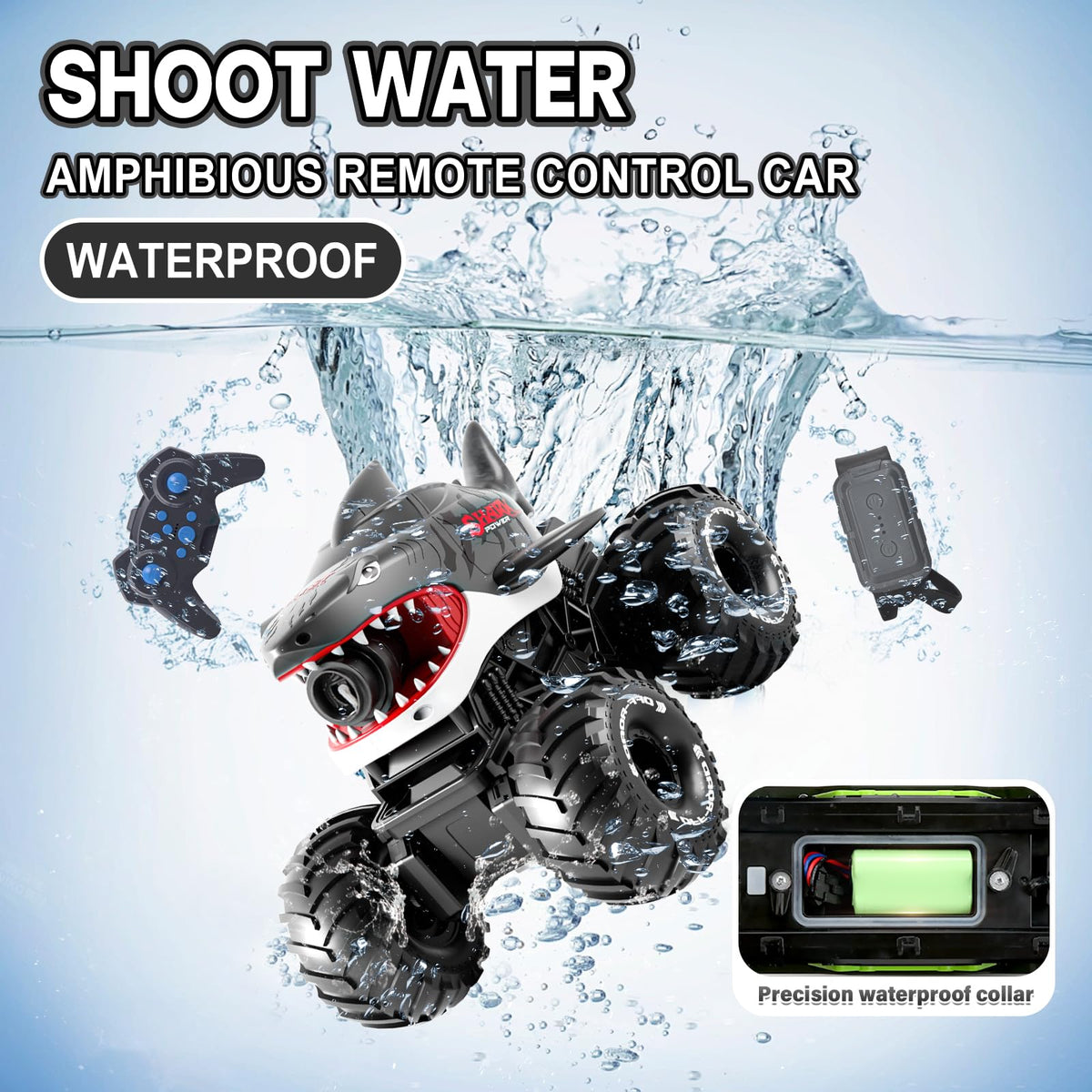 pinkking Waterproof controller and gesture controller ideal for poolside adventures.