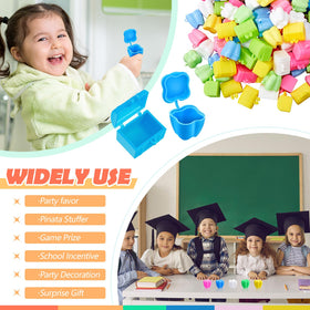 Pinkunn dental reward box filled suggesting clinic or classroom rewards
