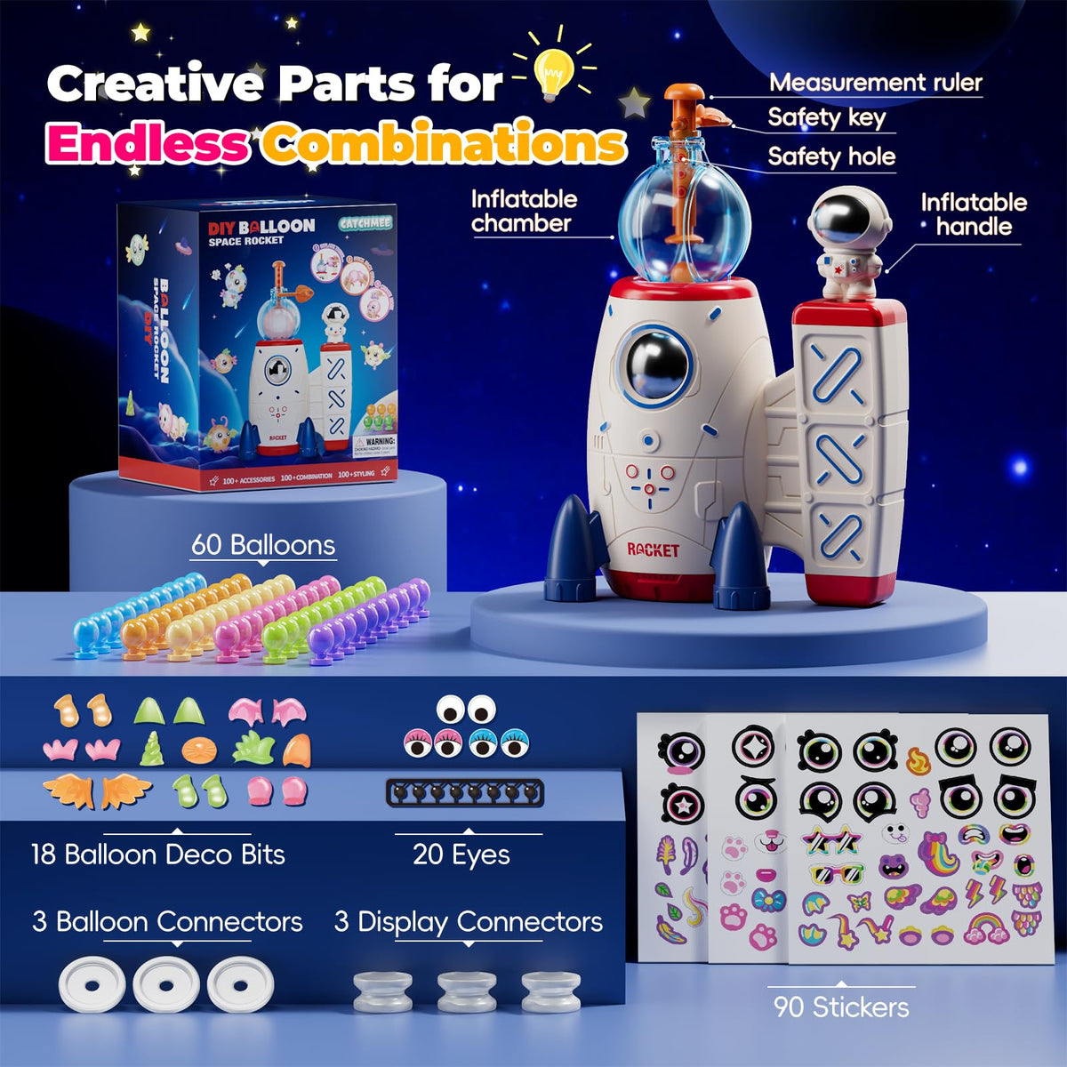 PINSHILE Complete kit with stickers and accessories for quick setup
