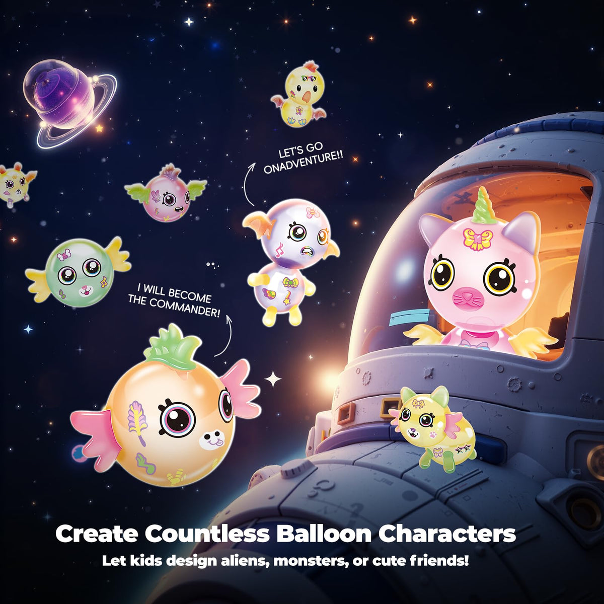 PINSHILE DIY balloon arts for kids develop fine motor skills
