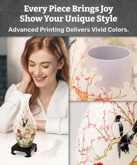 Pintoo 3D puzzle vase finished dimensions 4.4in by 9.5in