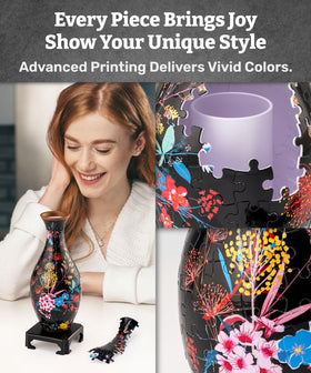 Pintoo 3D puzzle vase stand detached for flexible display options